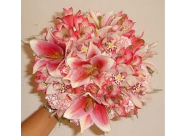 Flores: Buquês de noiva : Buquê de lírio, orquídea e astromélia |  Floricultura Muriel - (11) 4666-3069