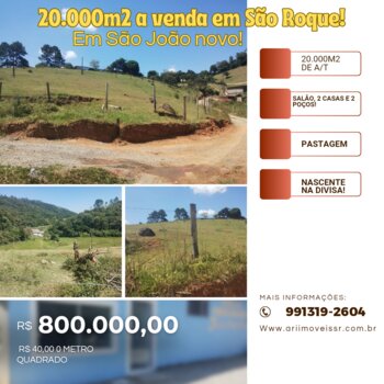 Sitio de 20.000m² em São João Novo!