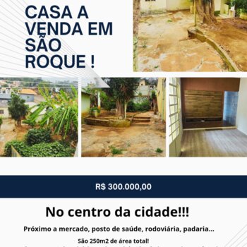 Casa a venda em São Roque!