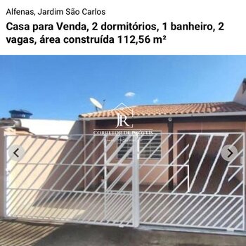 Casa 02 dormitórios Jardim São Carlos - Alfenas